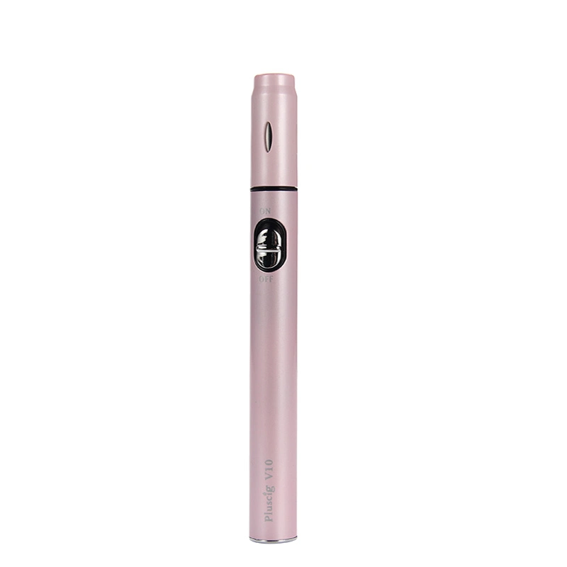 Heating Not Burn Device Pluscig V10 Pen Vape Heated E-Cigarette 900mAh Battery