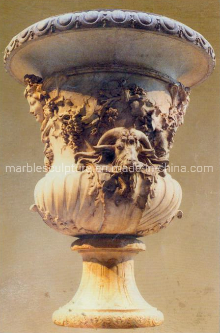 Luxurious French Style Marble Flower Pot for Garden Planter (SYMP-032)