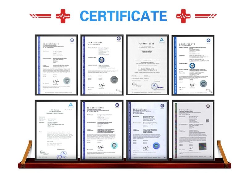 موصلات ملونة محمولة عالية الجودة HC-H004 في نفس الوقت، الحصول على ECG Machine10 شاشة تعمل باللمس بحجم بوصات 12 قناة