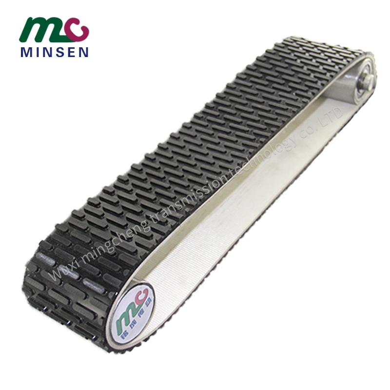 Factory Black Horizontal Stripe Wear-Resistant PVC Conveyor Belt for Woodworking Industry