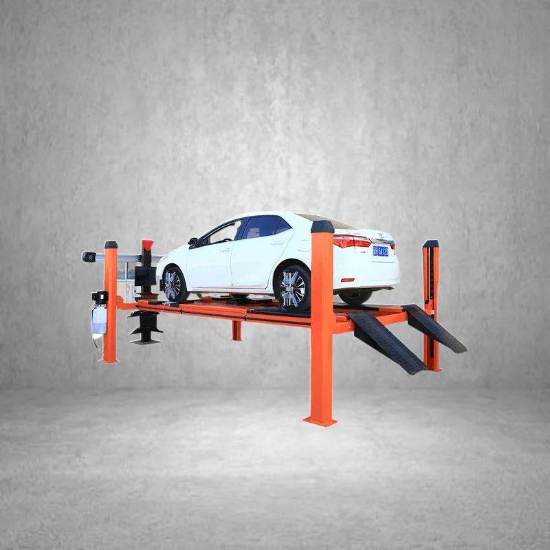 Rail-Type Car Lifting Machine / Hydraulic Car Lift Platform