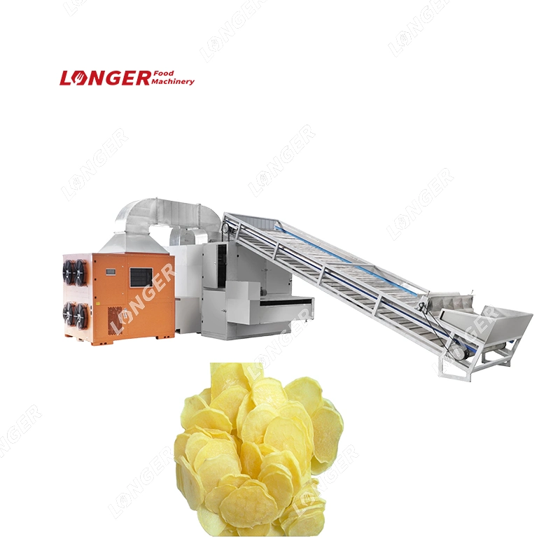 Dehydrated Potato Chips in Dehydrator Dried Potato Chips Processing Machine Price