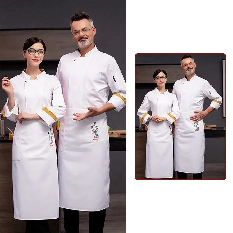 Wholesale/Supplier Custom Latest Designs Chef Works Uniform Set with Apron Chef Uniform for Women and Men