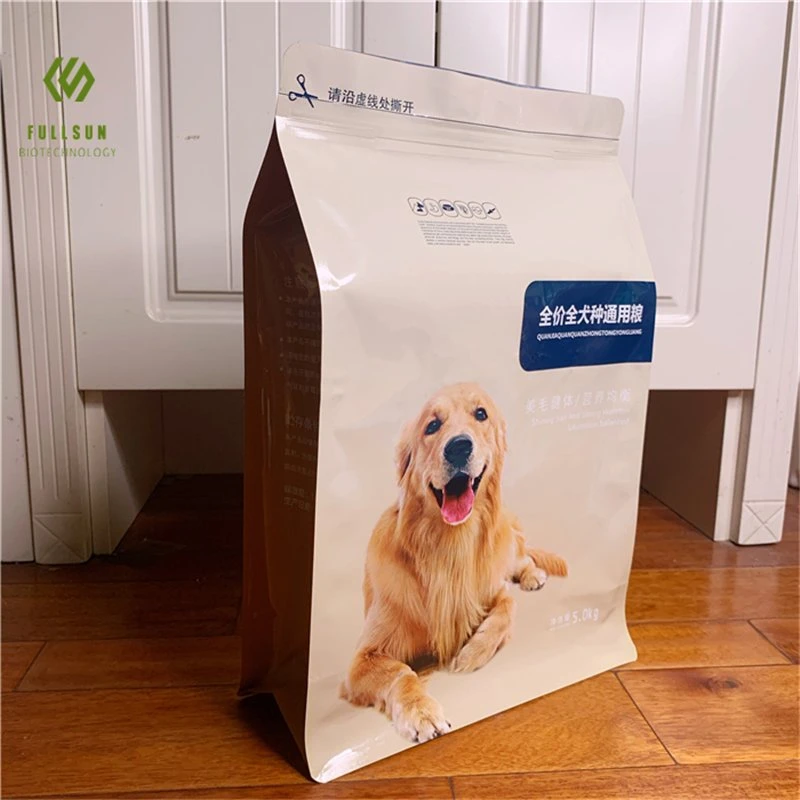 Custom Logo Printed Resealable Pet Treat Food Stand up Zipper Pouch Bag for Pet Food Packaging