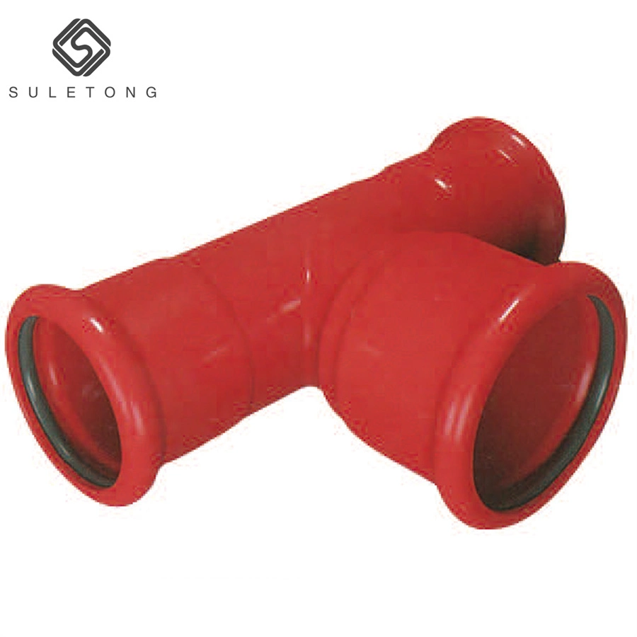 DN400*40*100 Od108*42mm Carbon Steel Fire Fighting Pipe Fitting Reducing Tee Type a