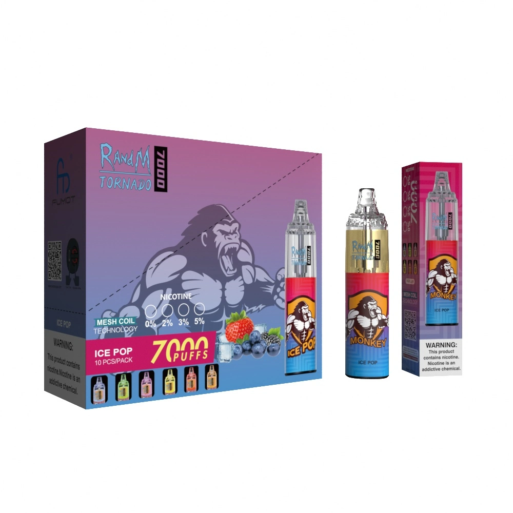 Grossista I Vape recarregável e cigarro Fumot Randm tornado descartável 7000 Puffs Pape Disposable Electronic Tacendeie