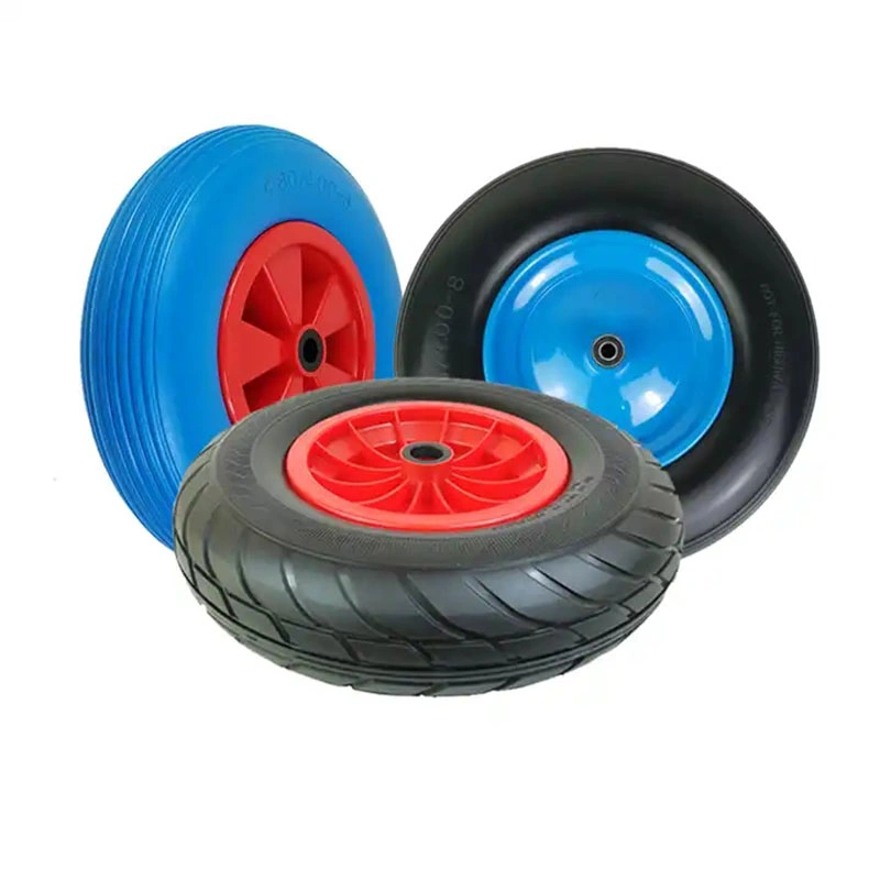 Wholesale/Supplier Factory Price High quality/High cost performance  14X3 Hand Trolley Flat Free Solid Wheel PU Foam Wheel