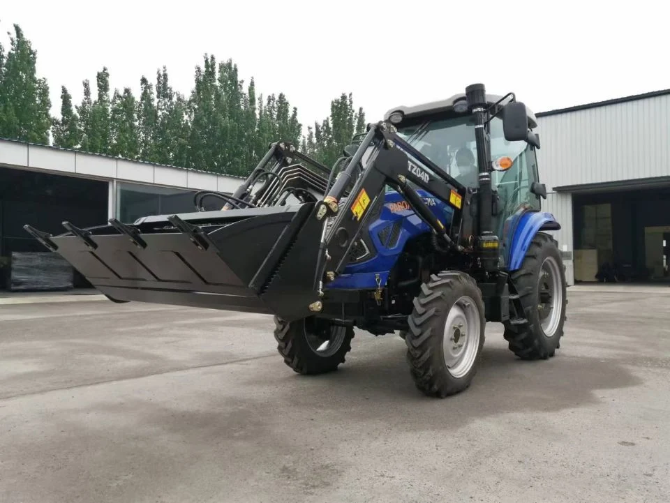 A604 Tractors Wd-40 4 Wd 50 HP 60 HP 90 HP 70HP 4WD Agricultural Machinery Equipment with Front Loader Small Tractor Trattore