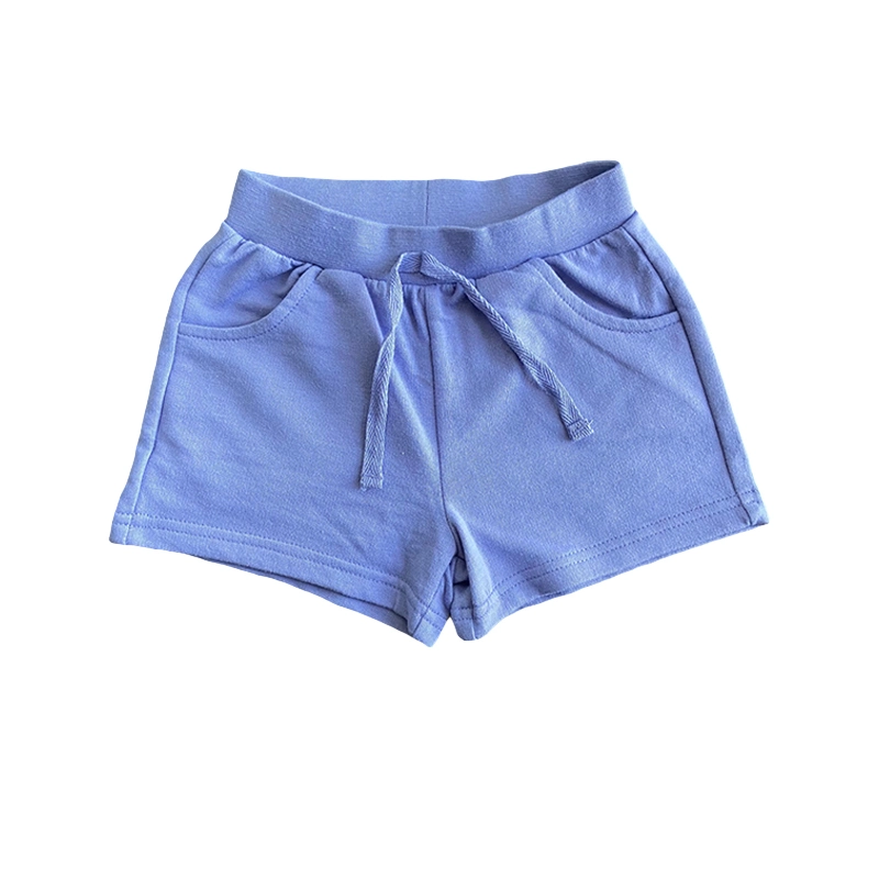 Shorts personnalisés en gros pour les filles. Couleur pure. Shorts confortables, amples et doux pour les petites filles.