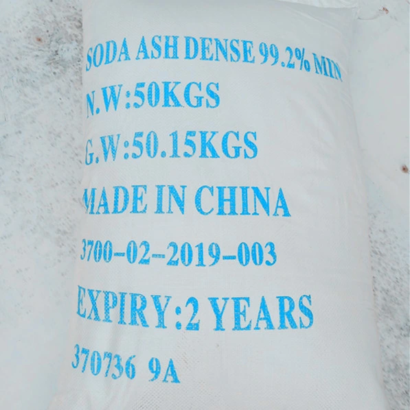 A produção de vidro Soda Ash no saco Jumbo