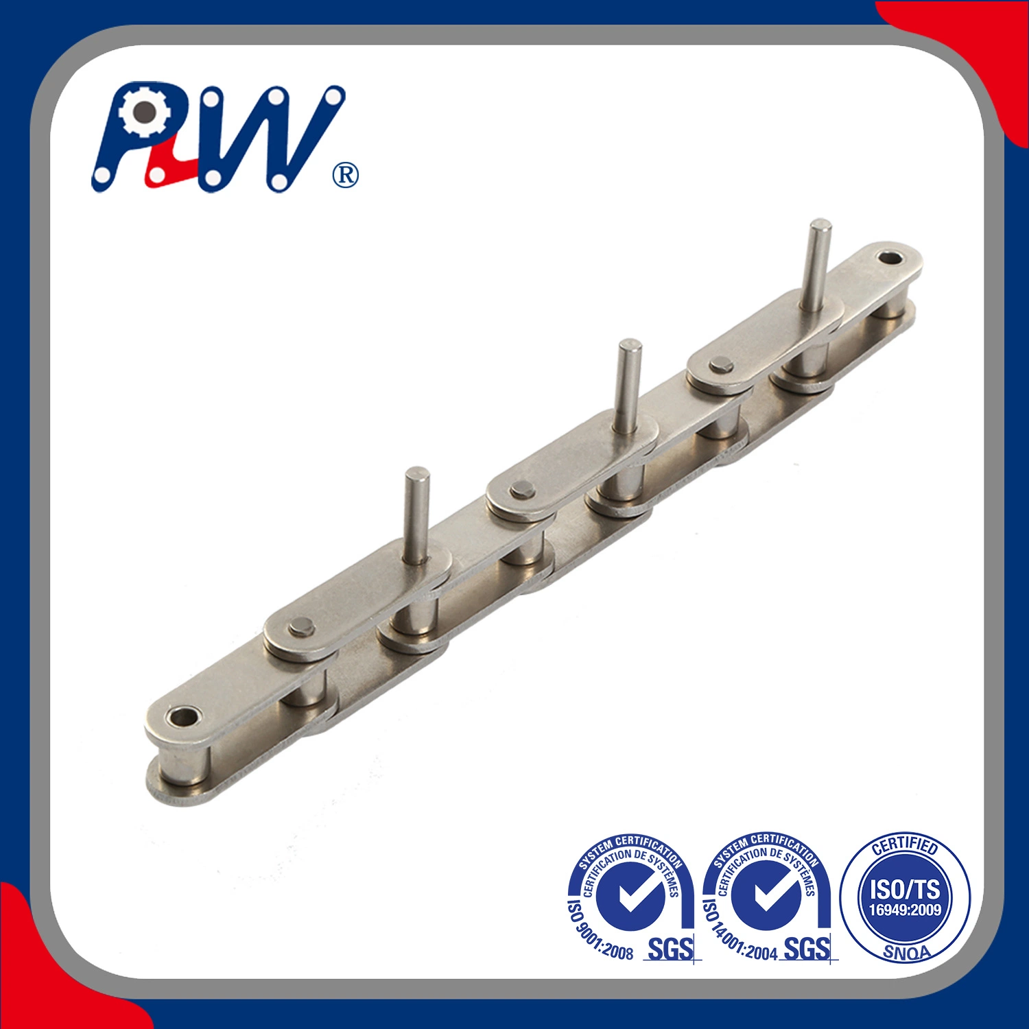 Plw Extended Pin Stainless Steel Chain for Industry Area