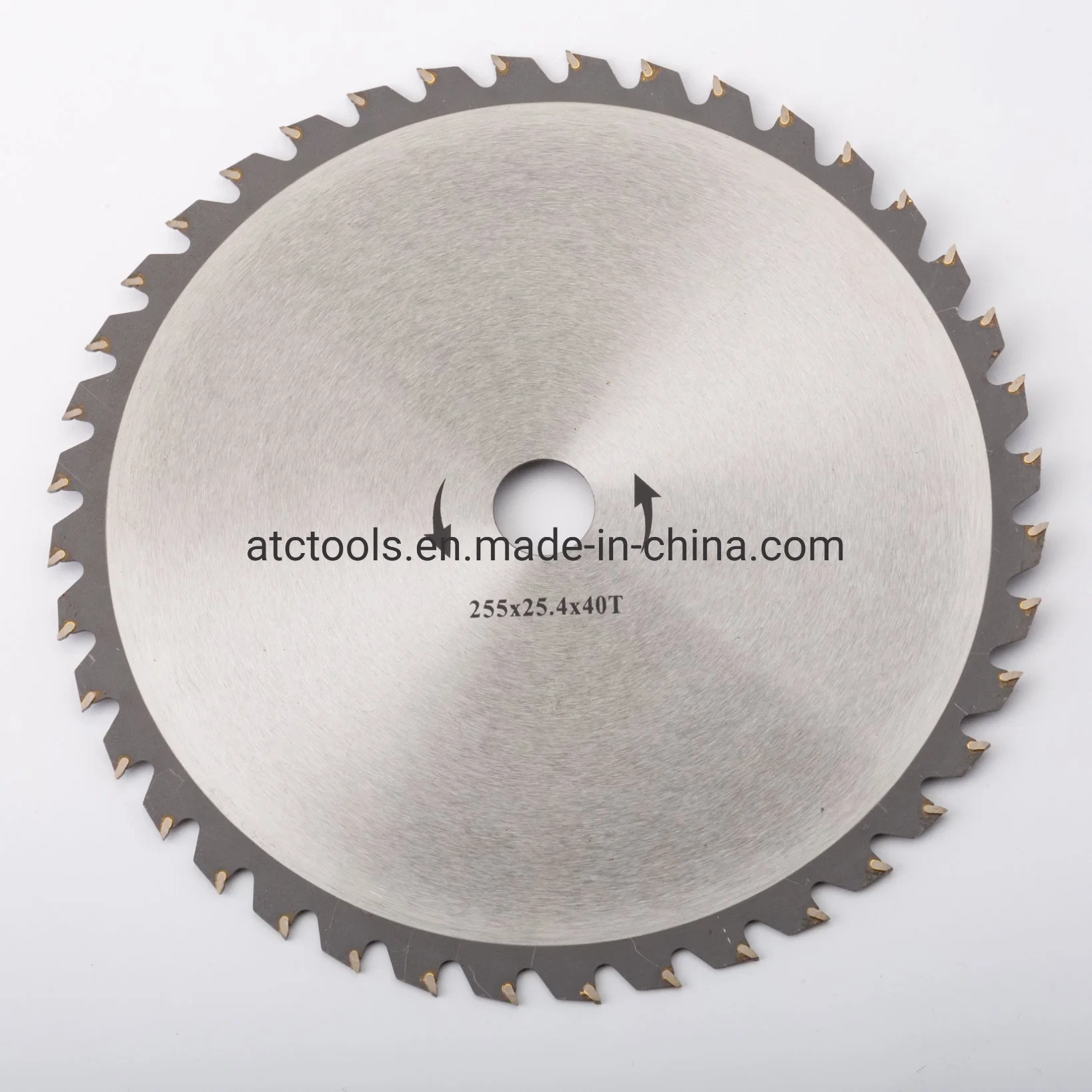 255X1.6X25.4X40t Flat Round Brush Cutter Blade