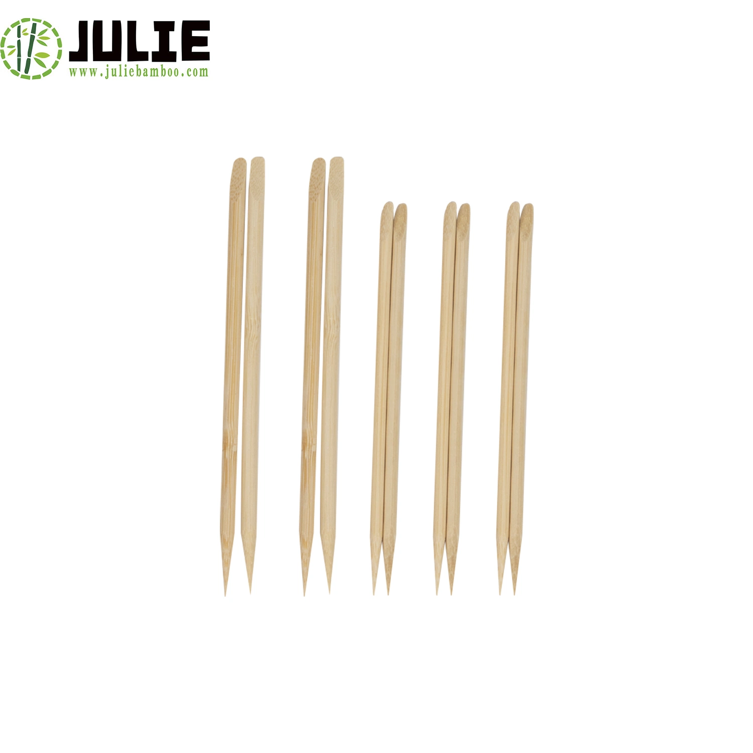 Bâtonnets de bambou de haute qualité respectueux de l'environnement, biodégradables, naturels et sains pour le contact alimentaire.