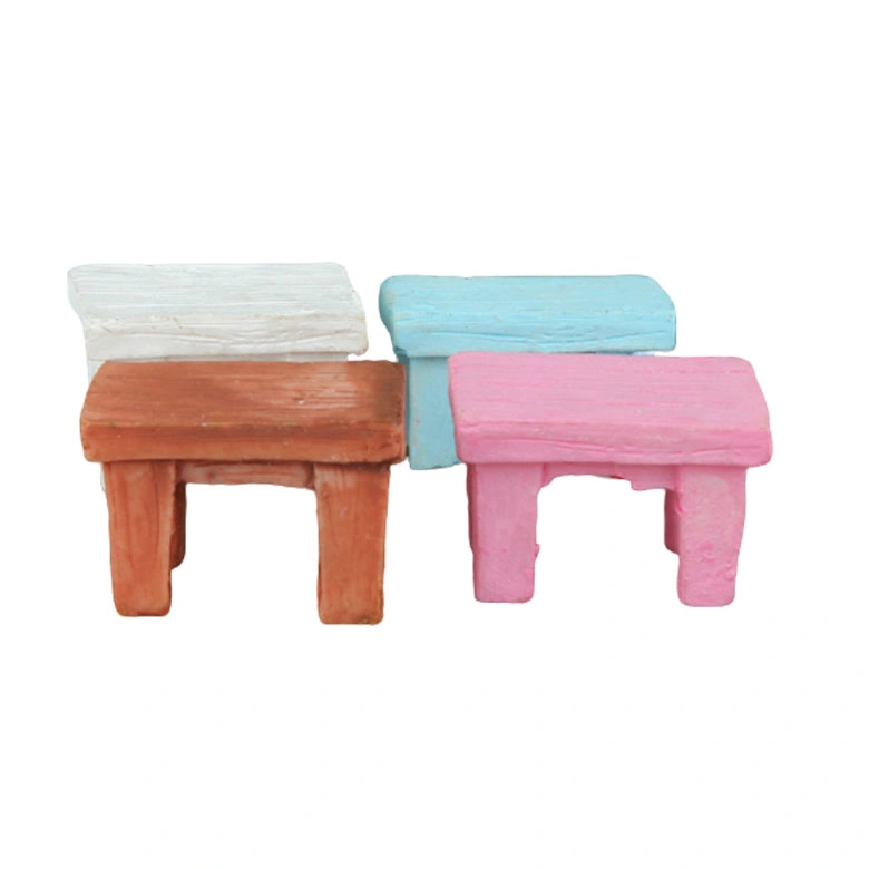 Wholesale Home Decoration Mini Chair Set Garden Decoration Set Resin Ornaments Resin Crafts Home Decor Game Toy