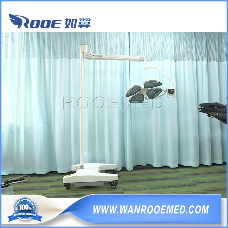 Operating Room Equipment Mobile Floor Standing LED Shadowless Surgical Light with Battery