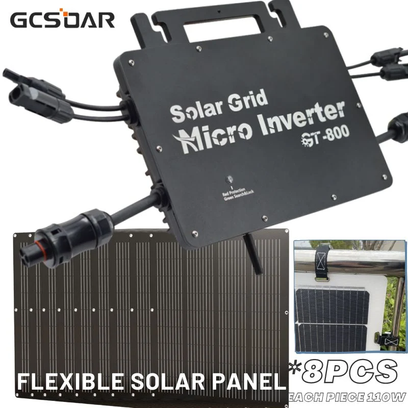 Gcsoar Hot Sale in Europe 800W Solar System Includes Solar Panels, Microinverters and Accessories Package Sale