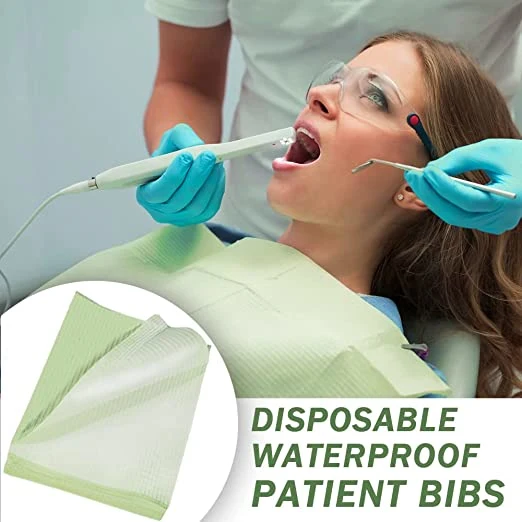 Disposable Bags Medical Dental Bib Used for Patients