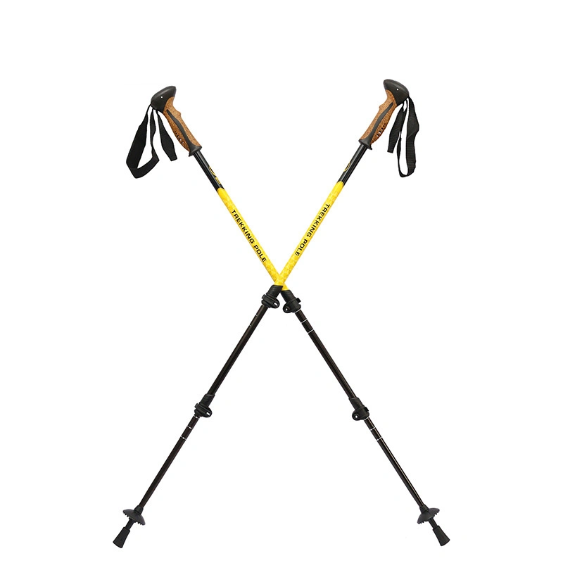 High quality/High cost performance  Light Aluminum Hiking Pole Nordic Walking Sticks Adjustable Trekking Poles