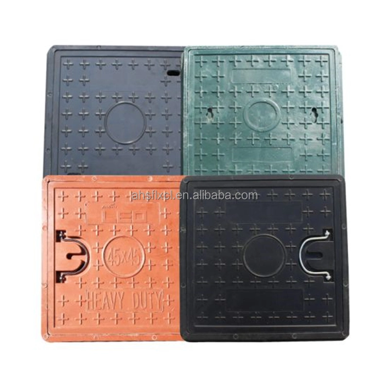 CE Certificated SMC Manhole Cover En124 FRP/GRP Fiberglass Composite Manhole Cover for Rain Drain Manhole Cover