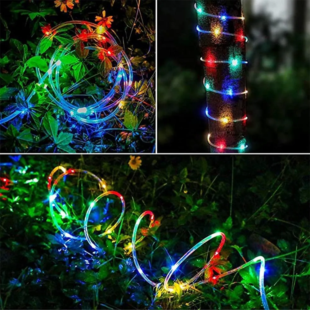 Christmas Remote Control 8 função Solar String Fairy LED Lights