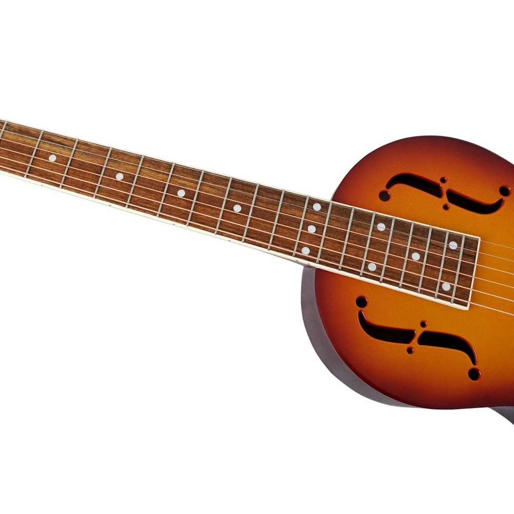 Marca Aiersi Sunburst Galleta con cuerpo de latón Palor el resonador Guitarra acústica