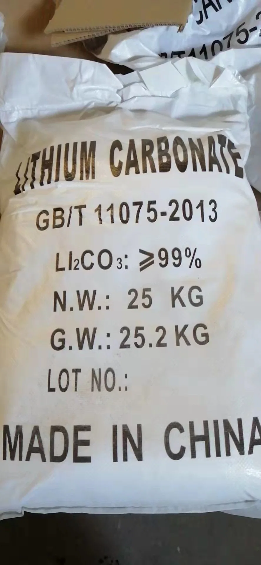 Competitive Price of Lithium Carbonate 99.5% Battery Grade