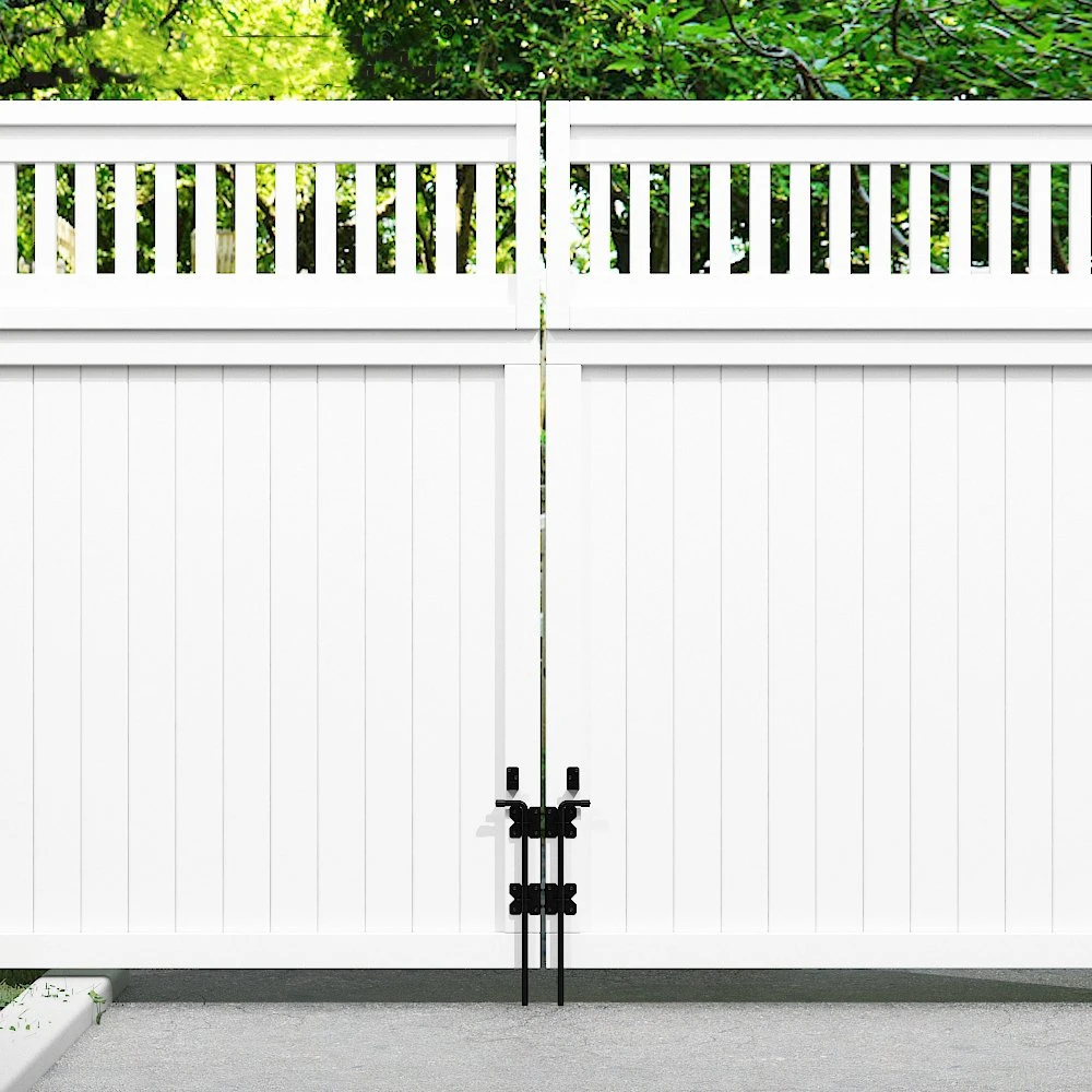 Stainless Steel Black Heavy-Duty Drop Rod for Garden Gate Fence Door Hardware