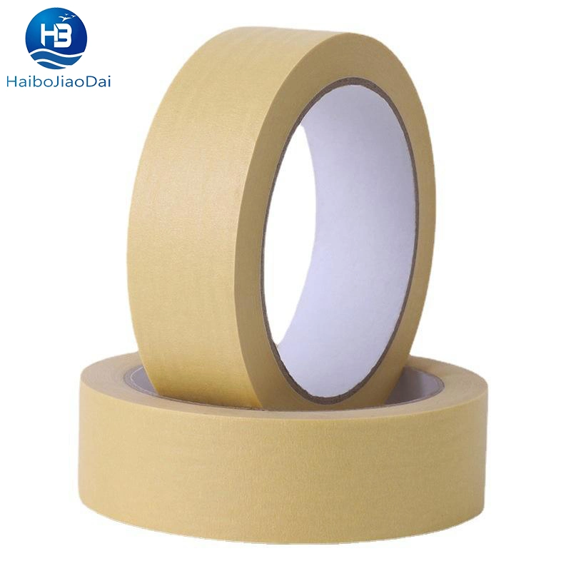 Hochtemperatur-Weiß Gelb Beige Auto Automotive Crepe Papier Klebstoff Malerei Masking Tape Preis