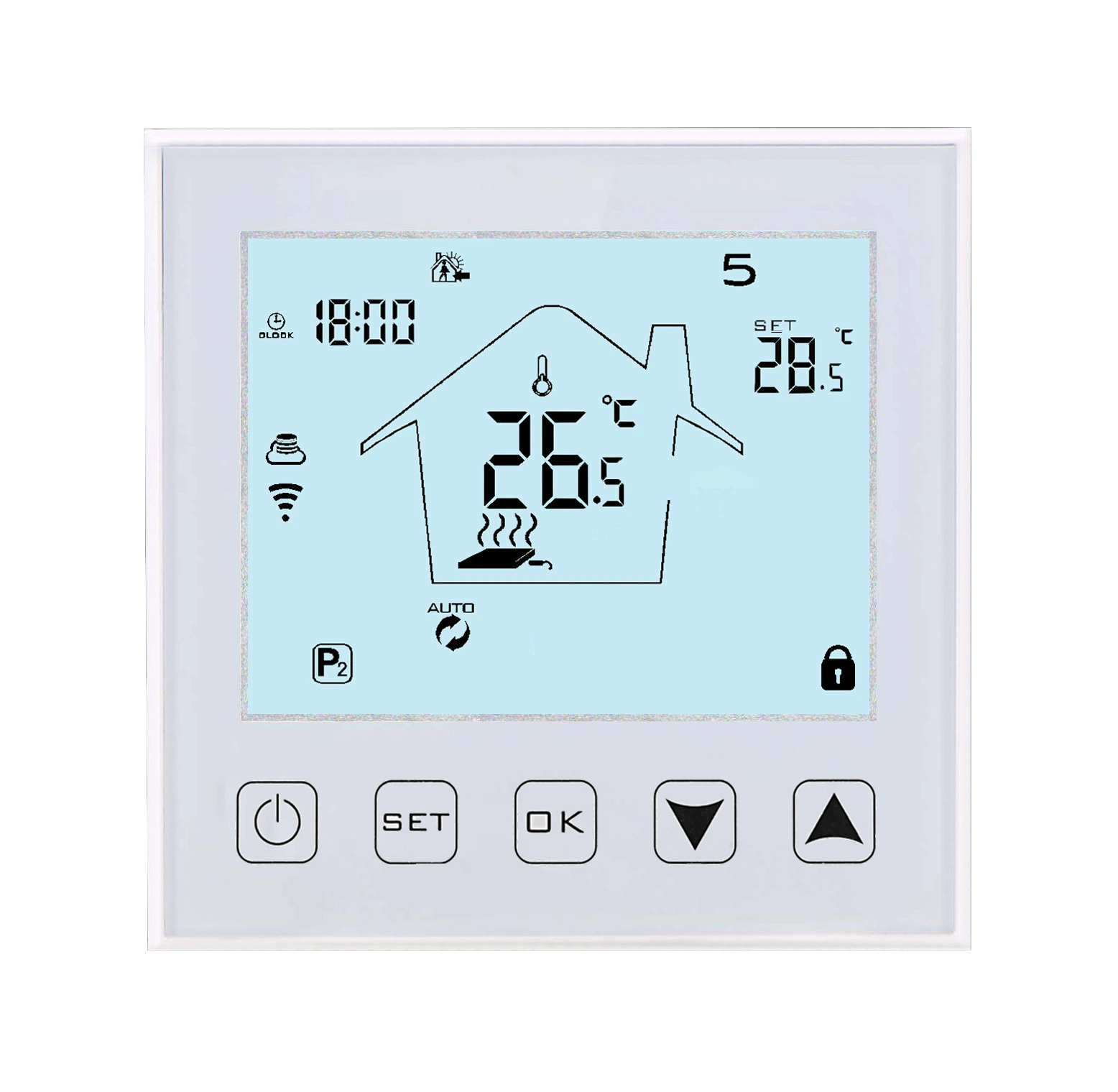 جهاز تنظيم درجة الحرارة الكهربائي 50%0FF WiFi حراسات الحرارة رقم التحكم في درجة الحرارة