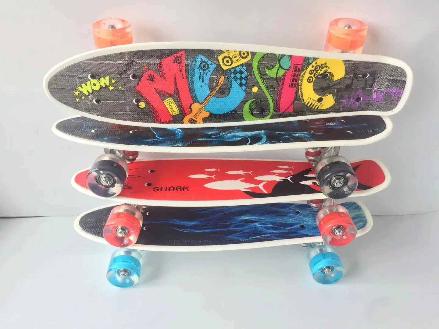 Penny Board Plastic Skateboards ABEC-5 Bearings Boards