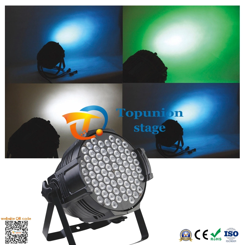 Certificación CE Rhos Iluminación de etapa 72PCS LED Multi PAR CAN Luz con DMX controlable