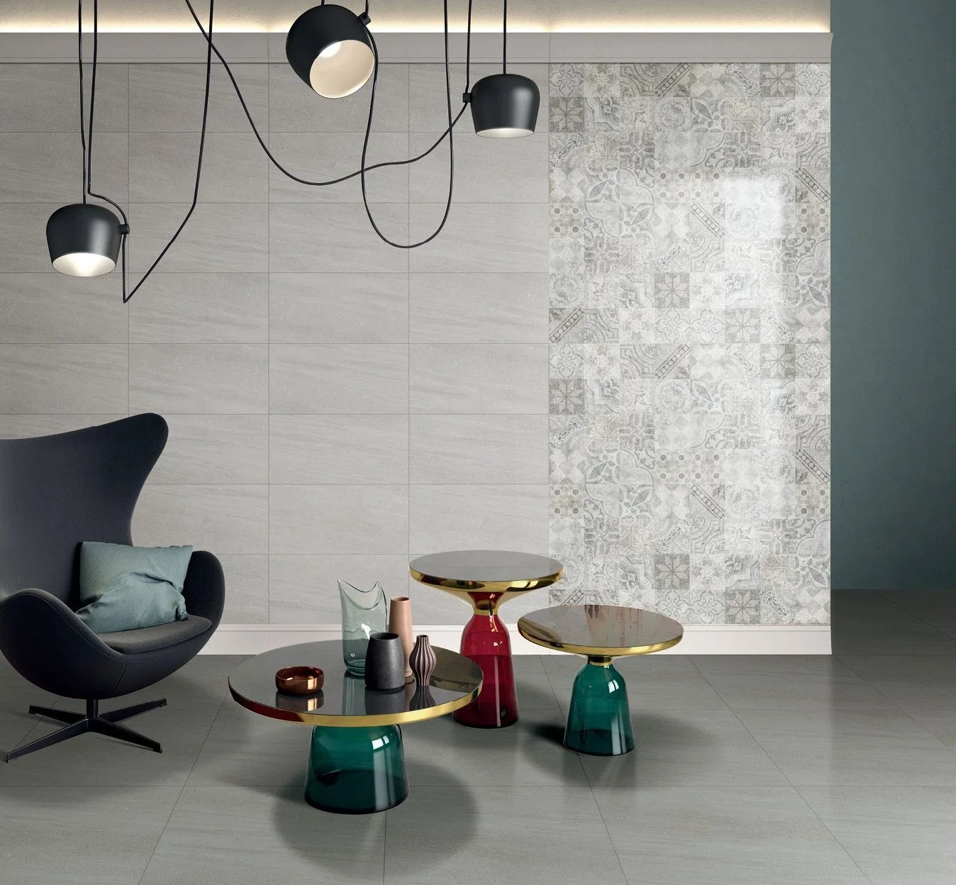 AG. Acoustic Modern Polished Porcelain Glazed Ceramic Wall Flooring Tiles