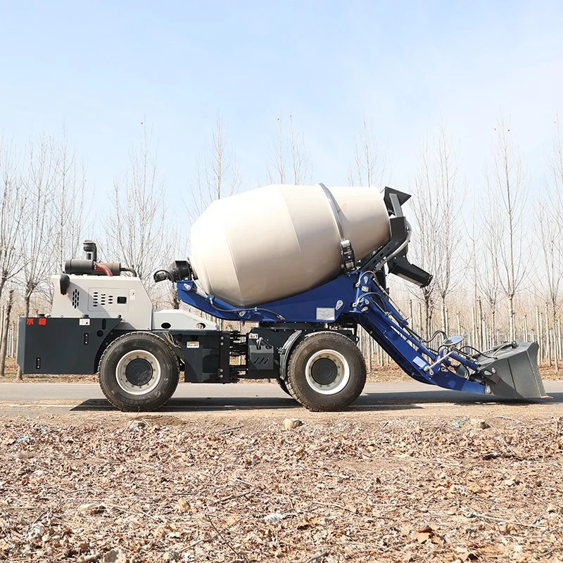 Auto Loading Diesel Mezclador de concreto portátil con bomba de camión a. Haga bloques de concreto con Lift concreta Mixer Truck