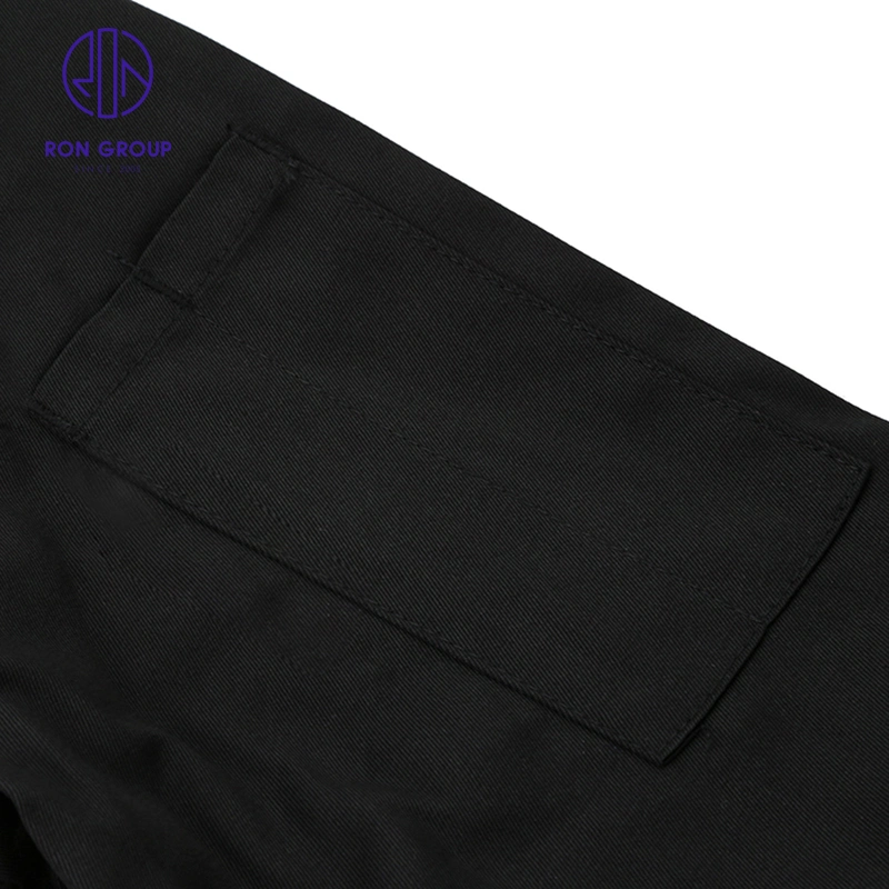 Wholesale/Supplier Black Shirt Chef Uniform Workwear Jacket Hotel Restuarant Work Suit Cotton Clothing