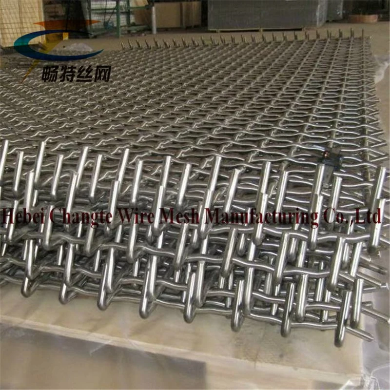 304 Stainless Steel Crimped Wire Mesh for Animal Cage or Vibrating Screen