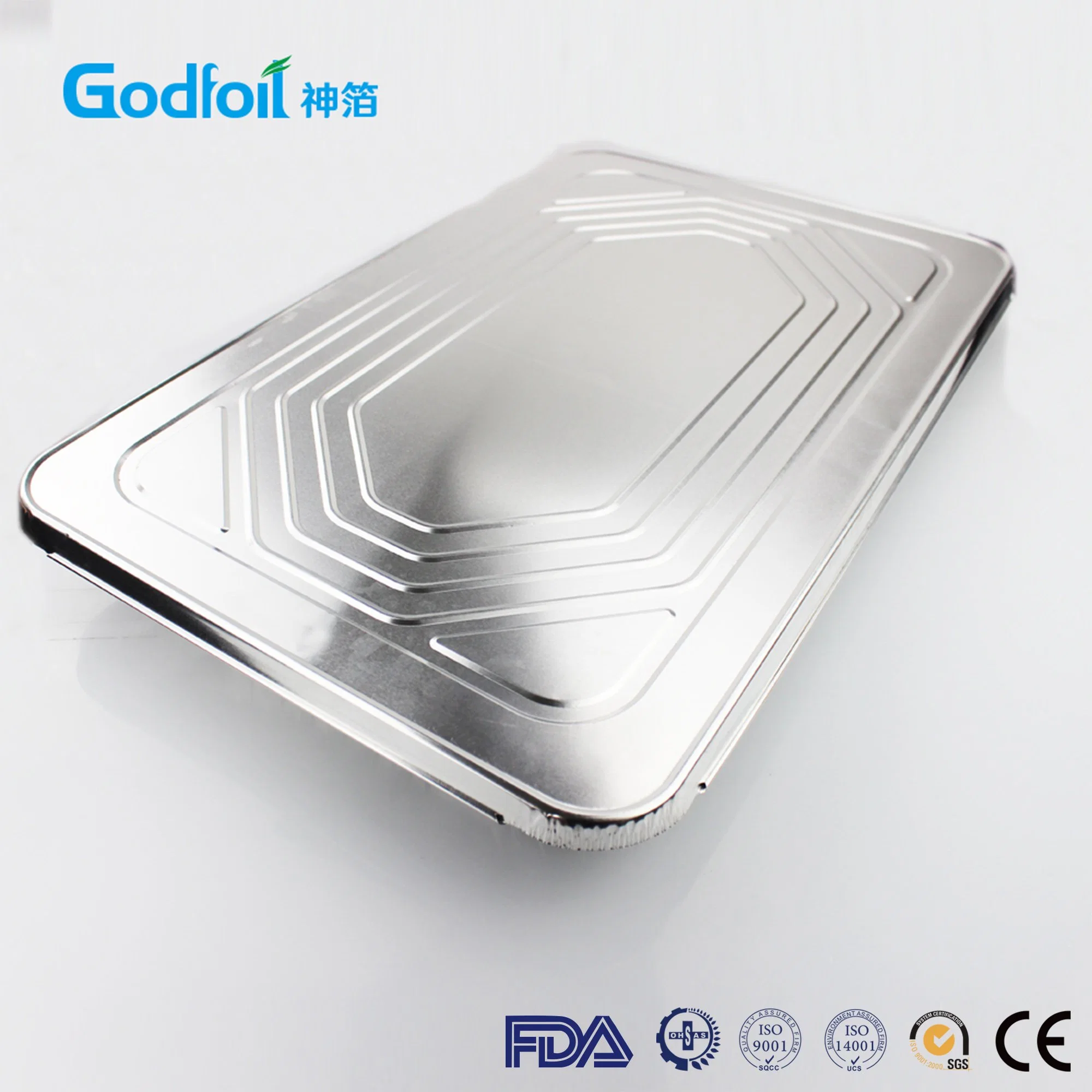 Desechables rectangular de aluminio mesa de vapor de Aluminio bandeja de hornear pan tostadoras