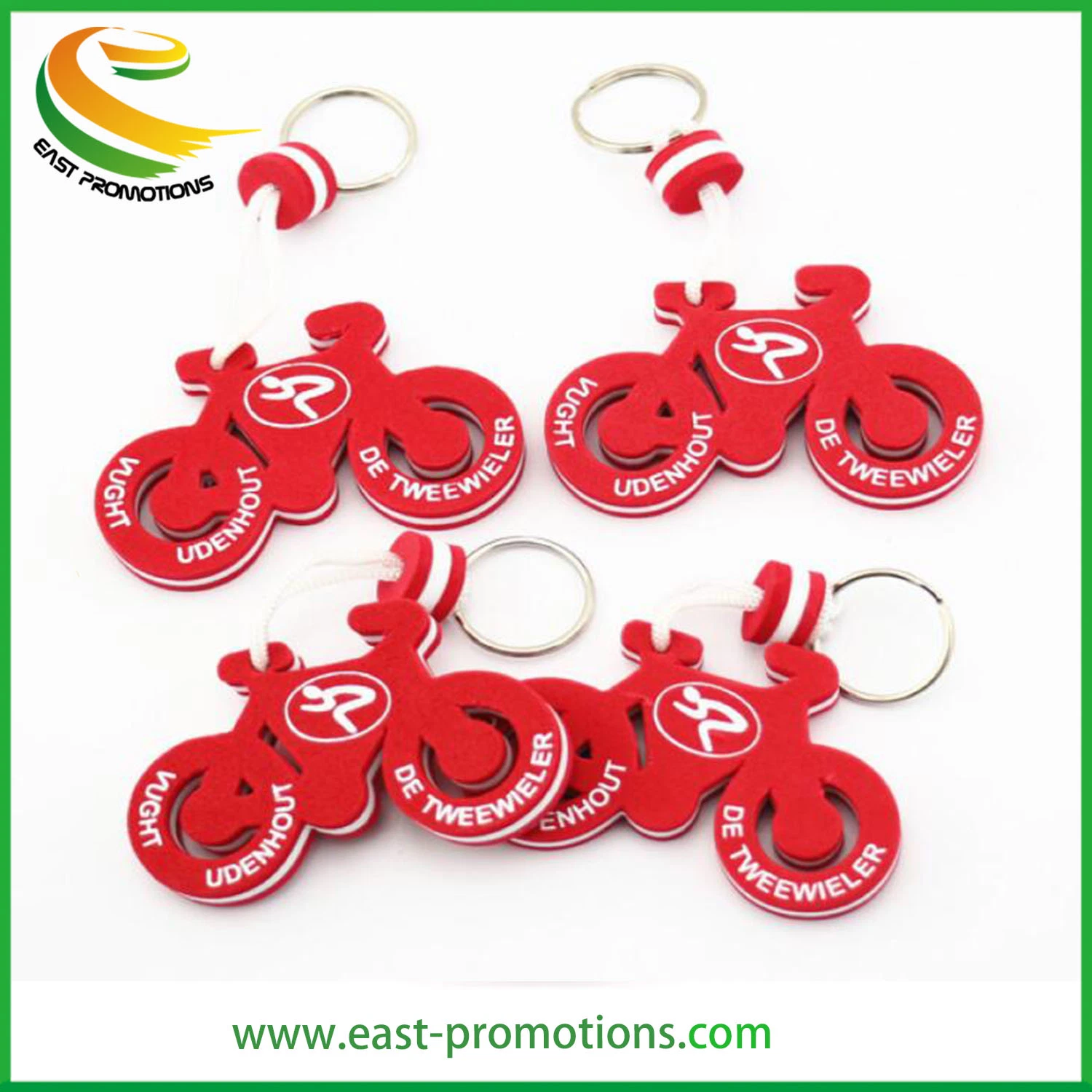 Custom Printing Eco Plastic EVA Keychain Foam Keyring, Floating Key Holder