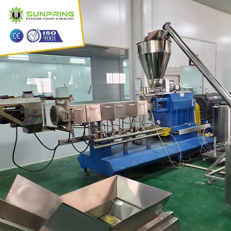 Automatic Soya Chunks Tvp Textured Soy Vegetable Protein Nuggets High Moisture Meat Analogue Extruder Production Processing Extrusion Line System Making Machine
