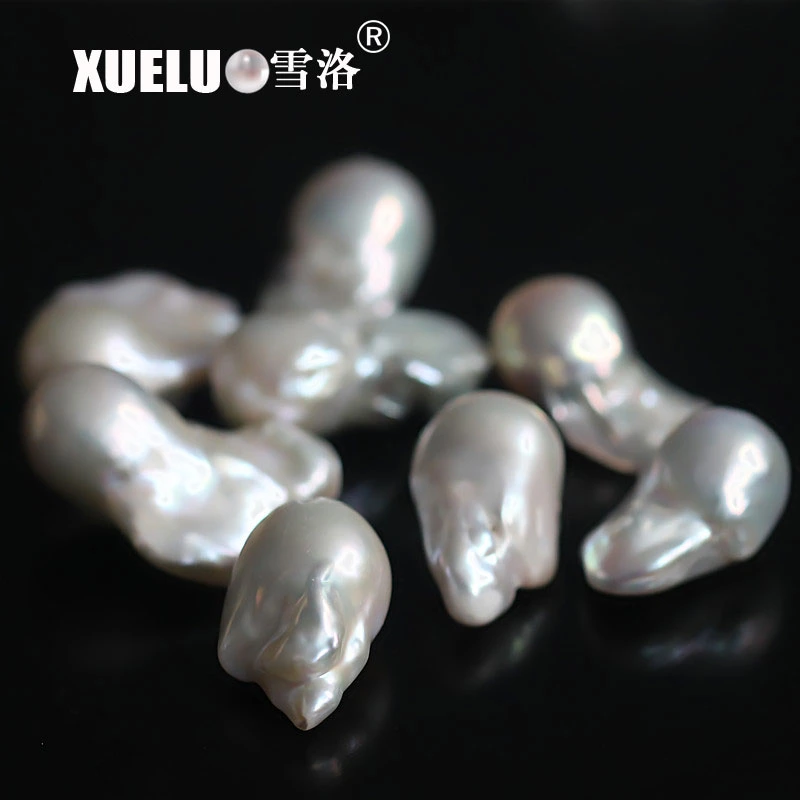 19-22mm White Supper Large Nucleated Baroque Loose Single Pearls (XL190015)