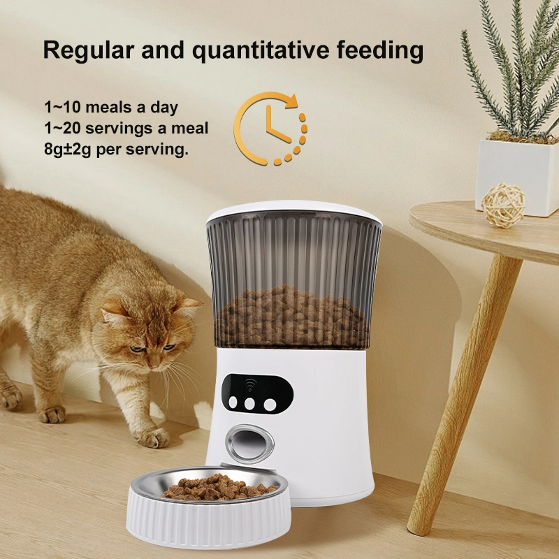 5 Liter Automatische Pet Feeder Fabrik Custom WiFi Multi Cat Zuführung