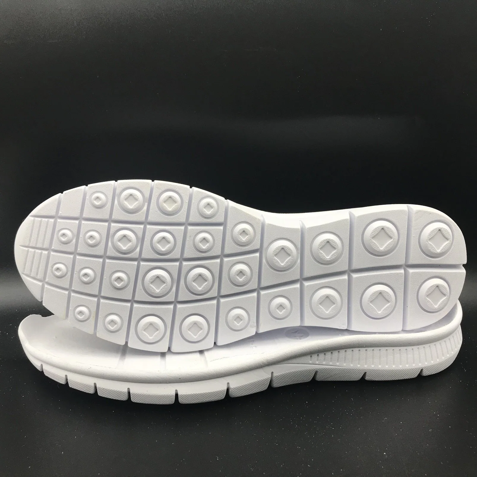 White EVA Waterproof Irregular Sport Shoes Soles