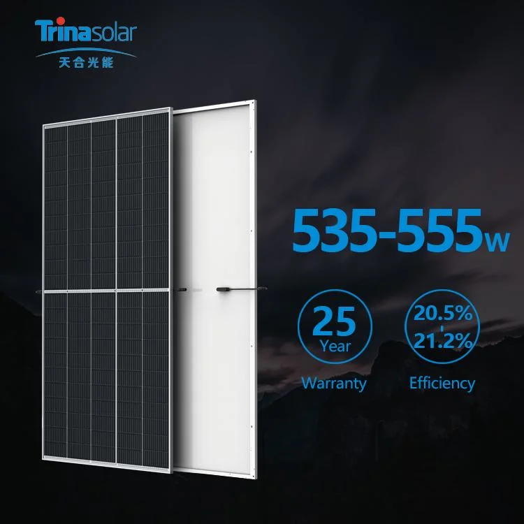 Trina Solar Vertexs 530 Вт 540 Вт 550 Вт 182 мм панель солнечных батарей Монохромная с сертификацией CE TUV