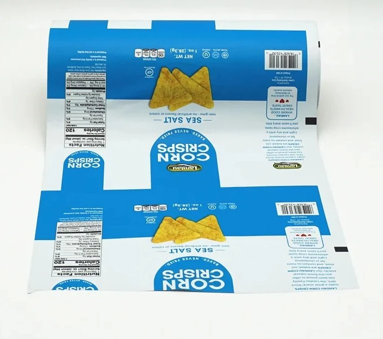 Benutzerdefinierte bedruckte Food Roll Film Verpackung Rollstock für Snacks Crisps Verpackung Von Chips