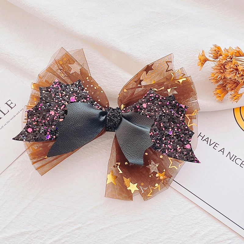 Pumpkin Butterfly Lmp Wings Hairpin Halloween Party Hair Accessories