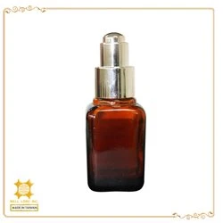 Essential Oil Dropper Golden Medicine Packaging Dropper Glass 18/410 Cosmetic Dropper