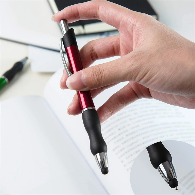 Cadeau promotionnel Soft Touch Stylo à bille avec stylet stylo métallique haut de gamme