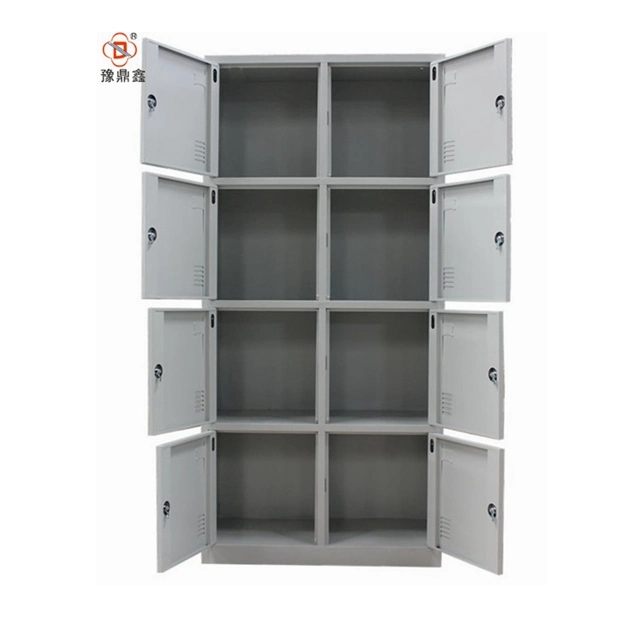 Hot Sale Gray Color Staff Metal 8 Doors Cabinet