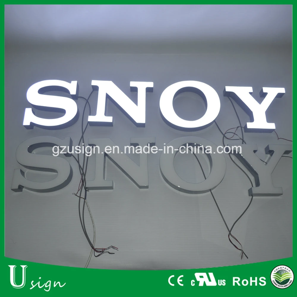 Outdoor Frontlit Epoxy Resin LED Channel Letters Sign Company Name Logo