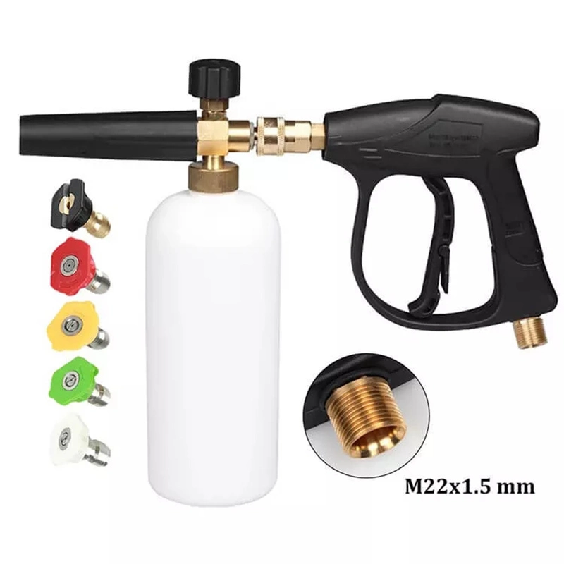 High Pressure Washer Gun Snow Foam Lance Detailing Tools Car Washing Detailing Spray Bottle Car Washer