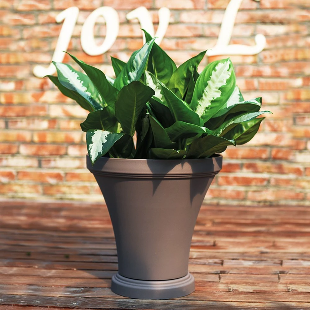 Round Plastic Flower Pot Tall Garden Pot (KD8950-KD8953)